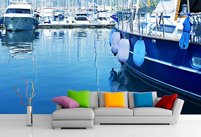 Fototapeta Pokoj v prístave, prístav port more sea lode